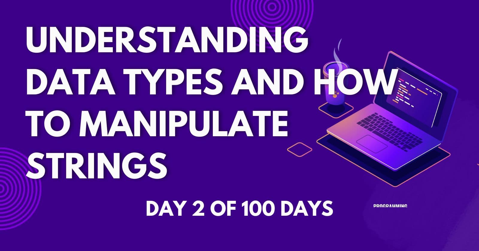 Day 2 - Understanding Data Types
and How to Manipulate Strings